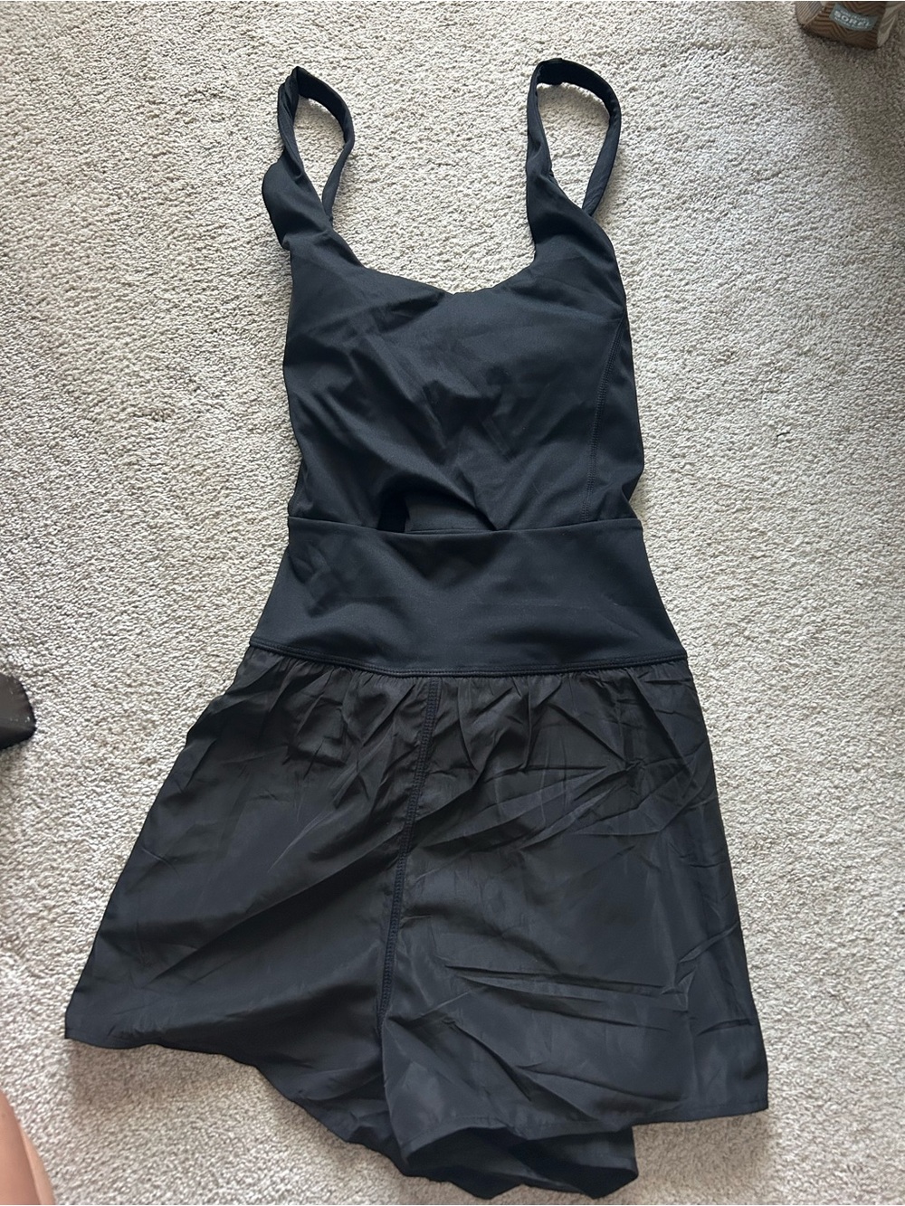 Black athletic romper